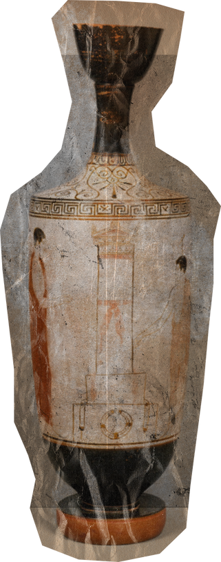 Weathered Historical Vase Cut-out